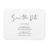 Maak eigen magnetische Save The Date budgetvriende Magneet (Horizontaal)