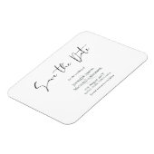 Maak eigen magnetische Save The Date budgetvriende Magneet (Linkerzijde)