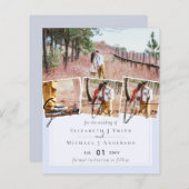 Maak eigen moderne save the date trouwkaarten (Voorkant / Achterkant)