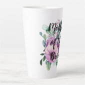 Maak eigen MOEDER VAN BRUID BRUIGOM Cadeau genaamd Latte Mok (Voorkant)