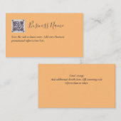 Maak eigen QR-code visitekaartje - Veel kleuren Informatiekaartje (Voorkant / Achterkant)