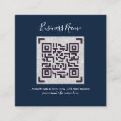 Maak eigen QR-code visitekaartje - Veel kleuren Informatiekaartje (Voorkant)