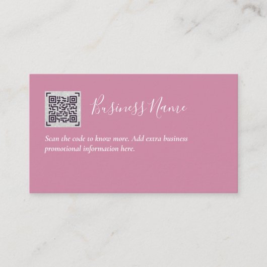 Maak eigen QR-code visitekaartje - Veel kleuren Informatiekaartje (Voorkant)