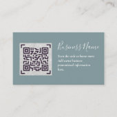 Maak eigen QR-code visitekaartje - Veel kleuren Informatiekaartje (Voorkant)