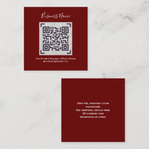 Maak eigen QR-code visitekaartje - Veel kleuren Informatiekaartje