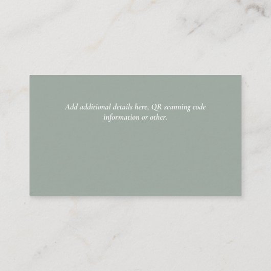 Maak eigen QR-code visitekaartje - Veel kleuren Informatiekaartje (Achterkant)