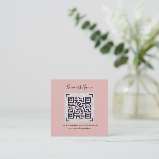 Maak eigen QR-code visitekaartje - Veel kleuren Informatiekaartje (Staand voorkant)