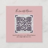 Maak eigen QR-code visitekaartje - Veel kleuren Informatiekaartje (Voorkant)