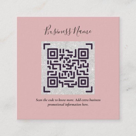 Maak eigen QR-code visitekaartje - Veel kleuren Informatiekaartje (Voorkant)