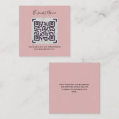 Maak eigen QR-code visitekaartje - Veel kleuren Informatiekaartje (Voorkant / Achterkant)