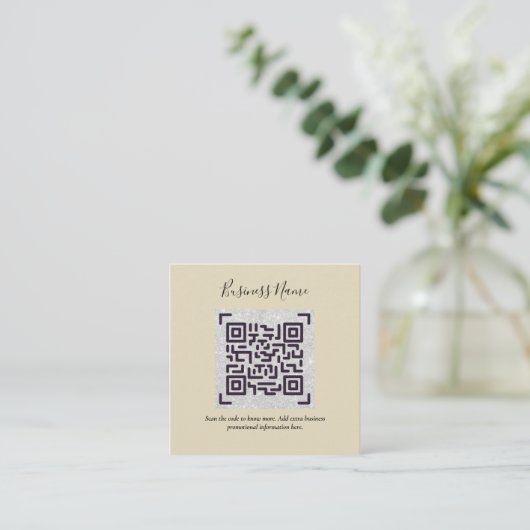Maak eigen QR-code visitekaartje - Veel kleuren Informatiekaartje (Staand voorkant)
