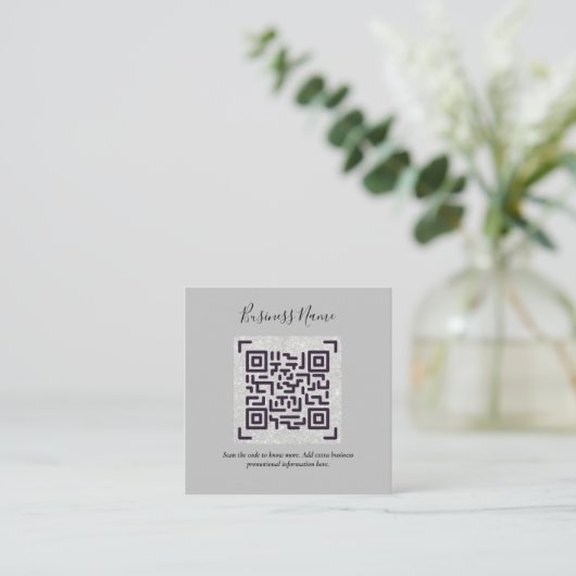 Maak eigen QR-code visitekaartje - Veel kleuren Informatiekaartje (Staand voorkant)