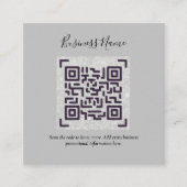 Maak eigen QR-code visitekaartje - Veel kleuren Informatiekaartje (Voorkant)