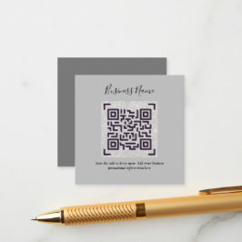 Maak eigen QR-code visitekaartje - Veel kleuren Informatiekaartje