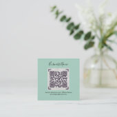 Maak eigen QR-code visitekaartje - Veel kleuren Informatiekaartje (Staand voorkant)