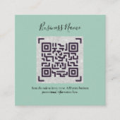 Maak eigen QR-code visitekaartje - Veel kleuren Informatiekaartje (Voorkant)