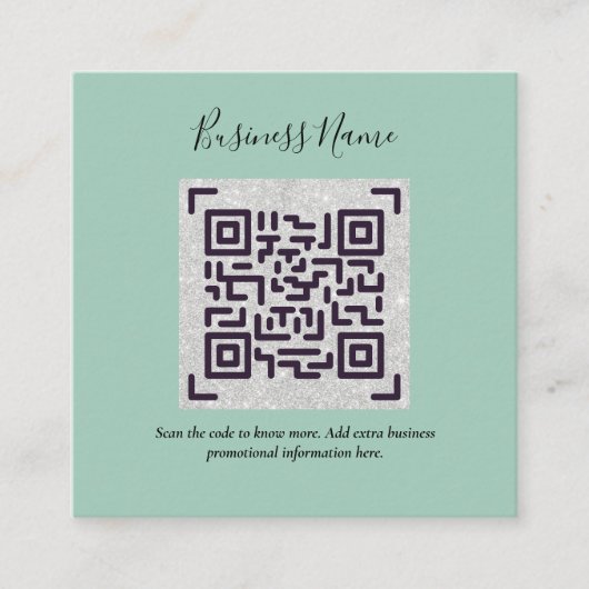 Maak eigen QR-code visitekaartje - Veel kleuren Informatiekaartje (Voorkant)