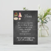 Maak eigen schoolbord menu/flyer stijl Bewerk onli Menu (Staand voorkant)