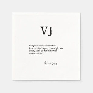 Maak Eigen Schrift Lettertype Monogram Gedicht Spr Servet