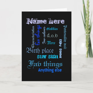 Maak eigen word cloud kaart met sjabloon - BLU/BLK