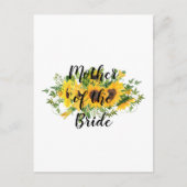 Maak Eigen Zonnebloem Bruiloft Geschenken VOEG TEK Briefkaart (Voorkant)