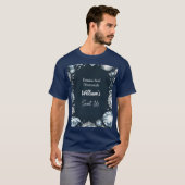 Maak Elegant Gem Bling Denim en Diamonds Sweet 16 T-shirt (Voorkant volledig)