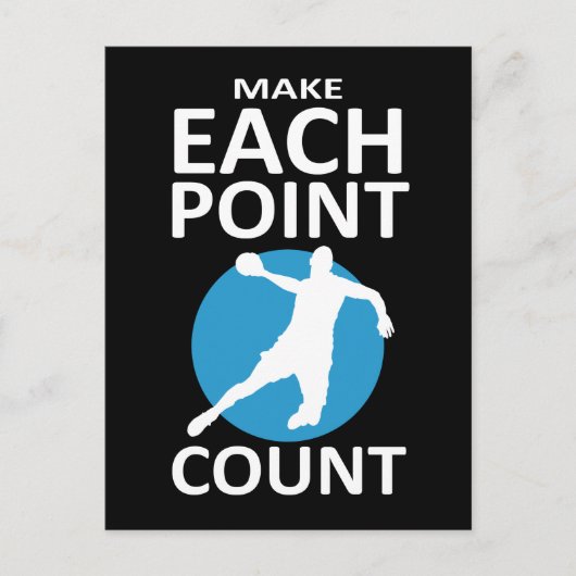 Maak elk punt Telling - Handball Briefkaart (Voorkant)