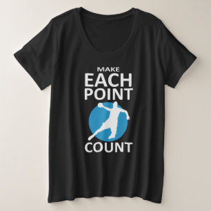 Maak elk punt Telling - Handball Grote Maat T-shirt