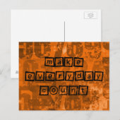 Maak Elke Aantal van de Dag met de Oude Aantallen  Briefkaart (Voorkant / Achterkant)