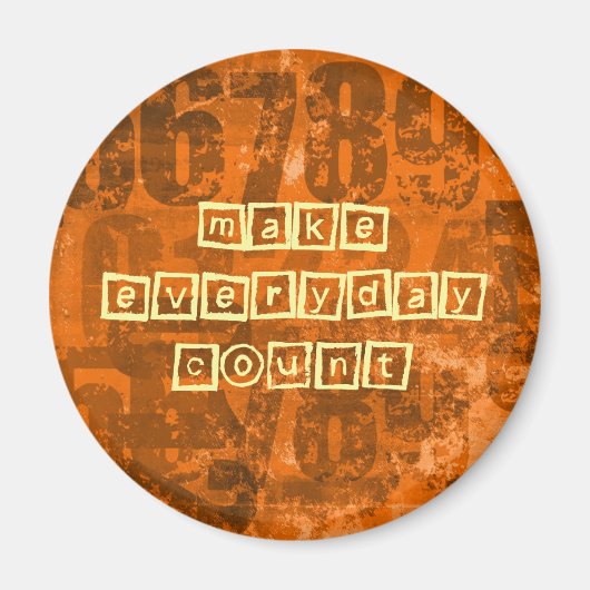 Maak Elke Aantal van de Dag met de Oude Aantallen Magneet (Voorkant)