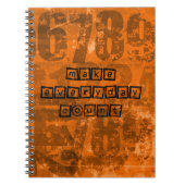 Maak Elke Aantal van de Dag met de Oude Aantallen  Notitieboek (Voorkant)