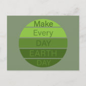 Maak elke dag de dag van de aarde feestdagenkaart (Voorkant)