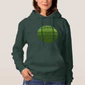 Maak elke dag de dag van de aarde hoodie (Voorkant)