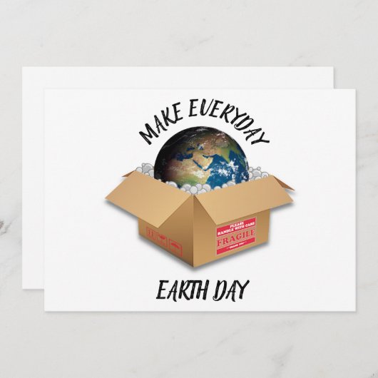 MAAK ELKE DAG EARDE DAG FEESTDAGENKAART (Voorkant / Achterkant)