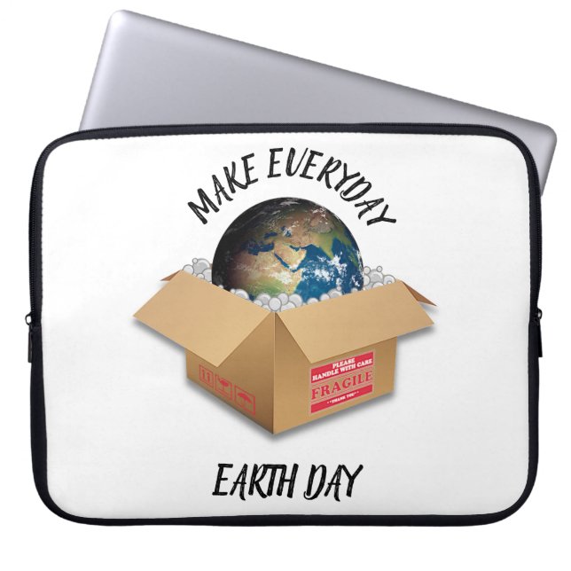MAAK ELKE DAG EARDE DAG LAPTOP SLEEVE (Voorkant)