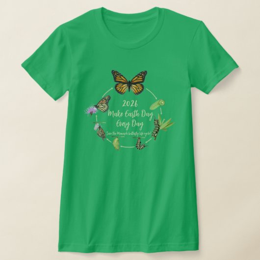 Maak elke dag Earth Day 2026 T-shirt (Laagn)