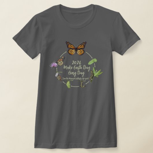 Maak elke dag Earth Day 2026 T-shirt (Laagn)