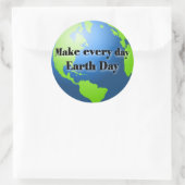 Maak elke dag Earth Day stickers (Tas)