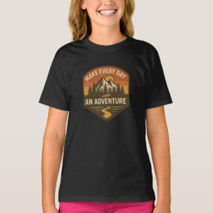 Maak elke dag een avontuur – Inspiratief wandelen T-shirt