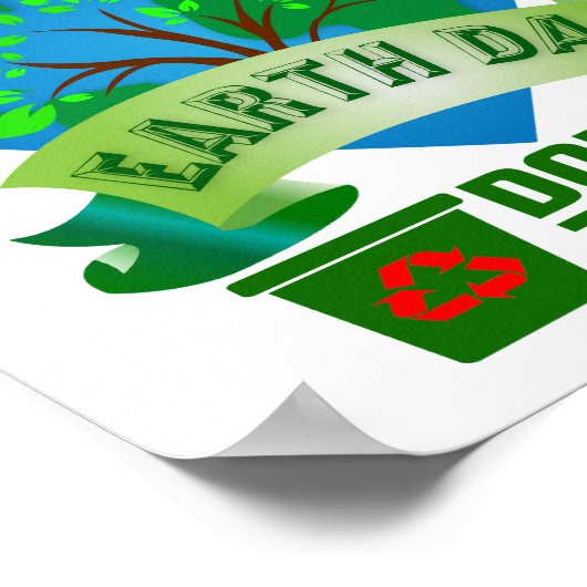 Maak elke dag een kleine dag op aarde poster (Hoek)