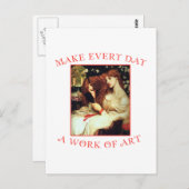 Maak elke dag een kunstwerk briefkaart (Voorkant / Achterkant)