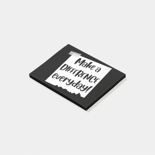 Maak elke dag een verschil post-it® notes (Schuin)