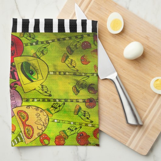 Maak elke dag uw meesterwerk keukenhanddoek (Quarter Fold)