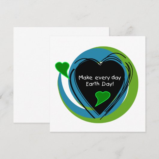 Maak Elke Dag van de Aarde van de Dag (Voorkant / Achterkant)