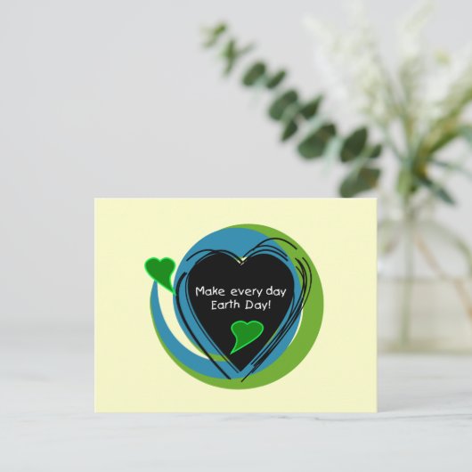 Maak Elke Dag van de Aarde van de Dag Briefkaart (Staand voorkant)