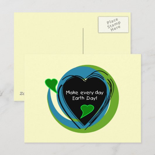 Maak Elke Dag van de Aarde van de Dag Briefkaart (Voorkant / Achterkant)