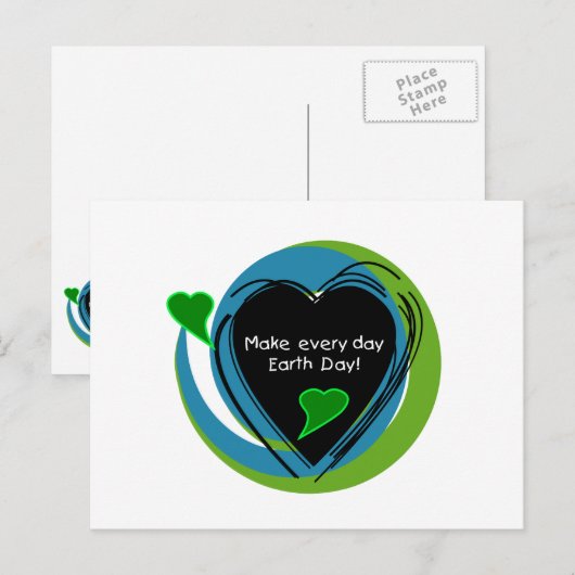 Maak Elke Dag van de Aarde van de Dag Briefkaart (Voorkant / Achterkant)