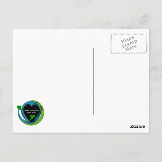 Maak Elke Dag van de Aarde van de Dag Briefkaart (Achterkant)