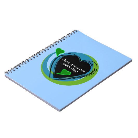 Maak Elke Dag van de Aarde van de Dag Notitieboek (Linkerzijde)