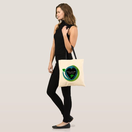 Maak Elke Dag van de Aarde van de Dag Tote Bag (Voorkant (model))